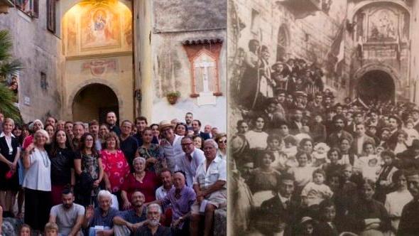 Sotto l’arco a Monteggiori come ad inizio ’900