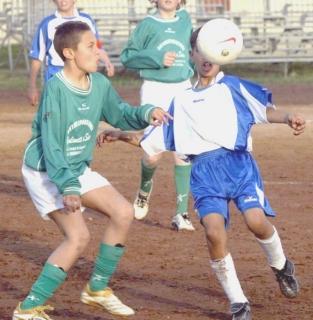 Una gara di calcio della categoria Pulcini