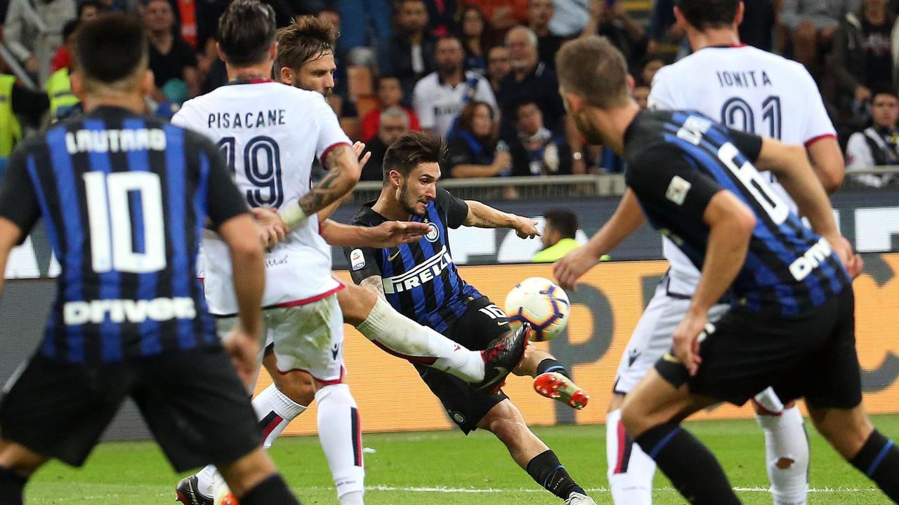 Cagliari debole, facile vittoria dell'Inter 2-0 