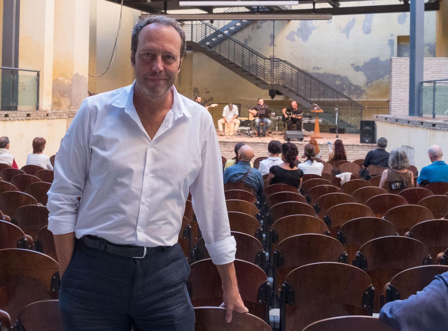 Claudio Pozzani al Teatro Civico di Castello di Cagliari (foto Mario Rosas)