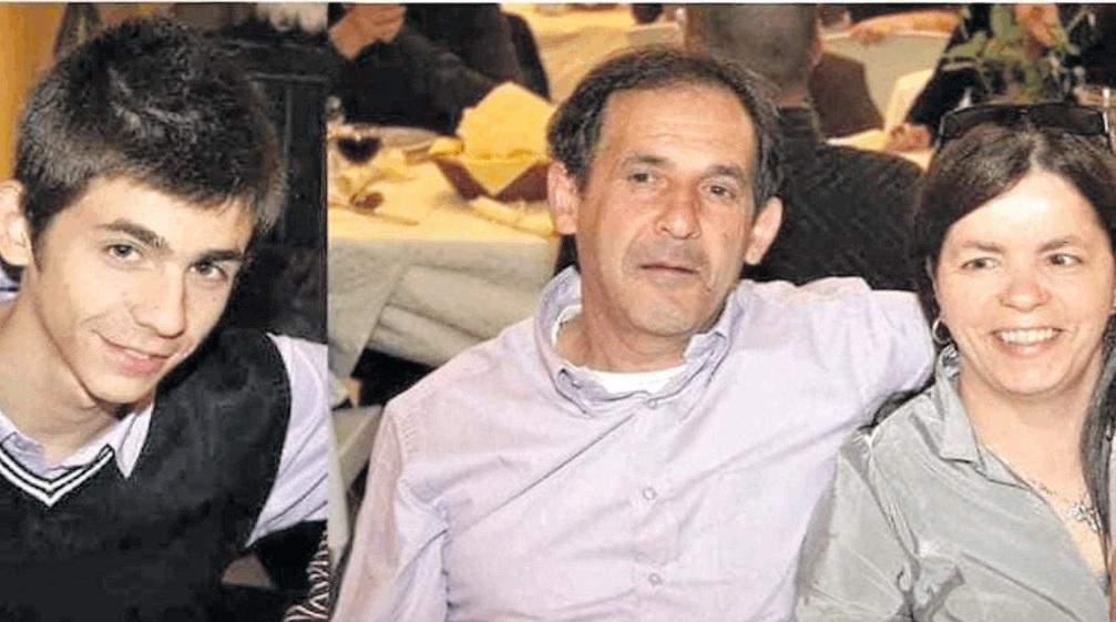 Claudio Zintu, il padre Mario e la madre Franca Aini