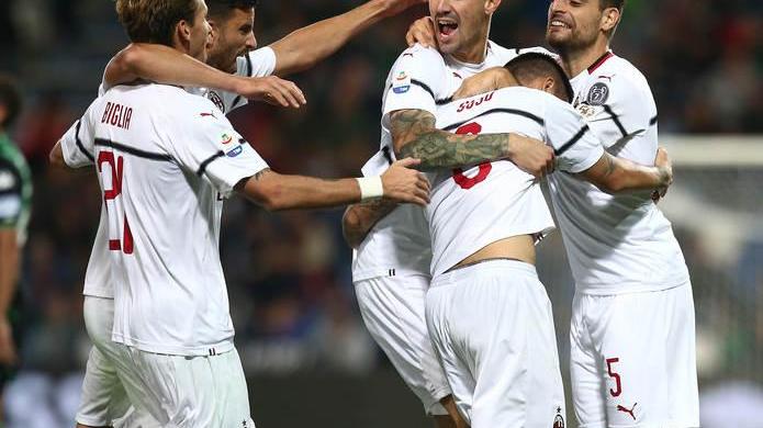 Il Milan cala il poker col Sassuolo E Gattuso può tornare a respirare