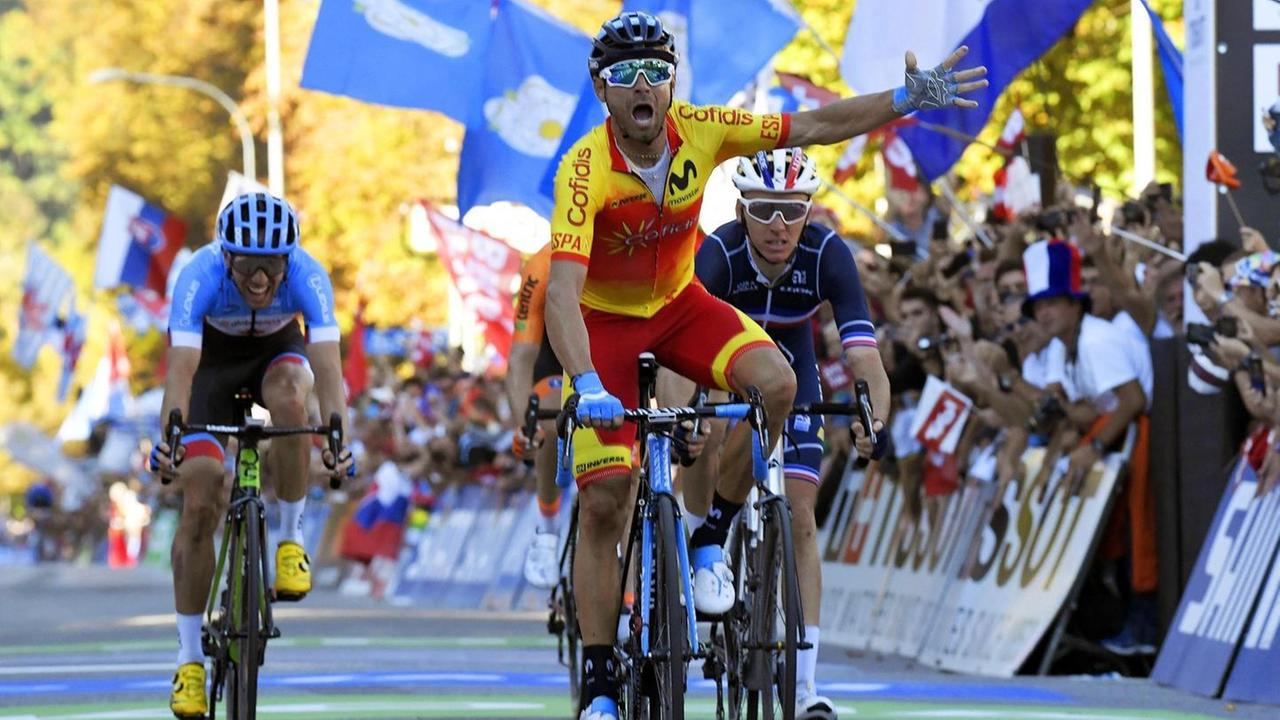 Valverde finalmente d’oro l’Italia quinta con Moscon