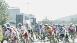 Il circuito delle prove su strada del campionato mondiale Uisp e una gara di ciclismo Amatori