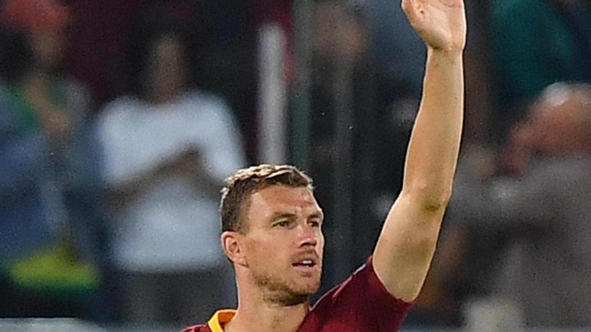 Dzeko trascina la Roma il Viktoria costretto a contare fino a cinque