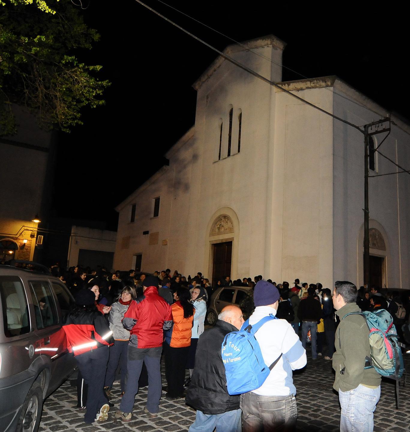 Pellegrinaggio verso il santuario