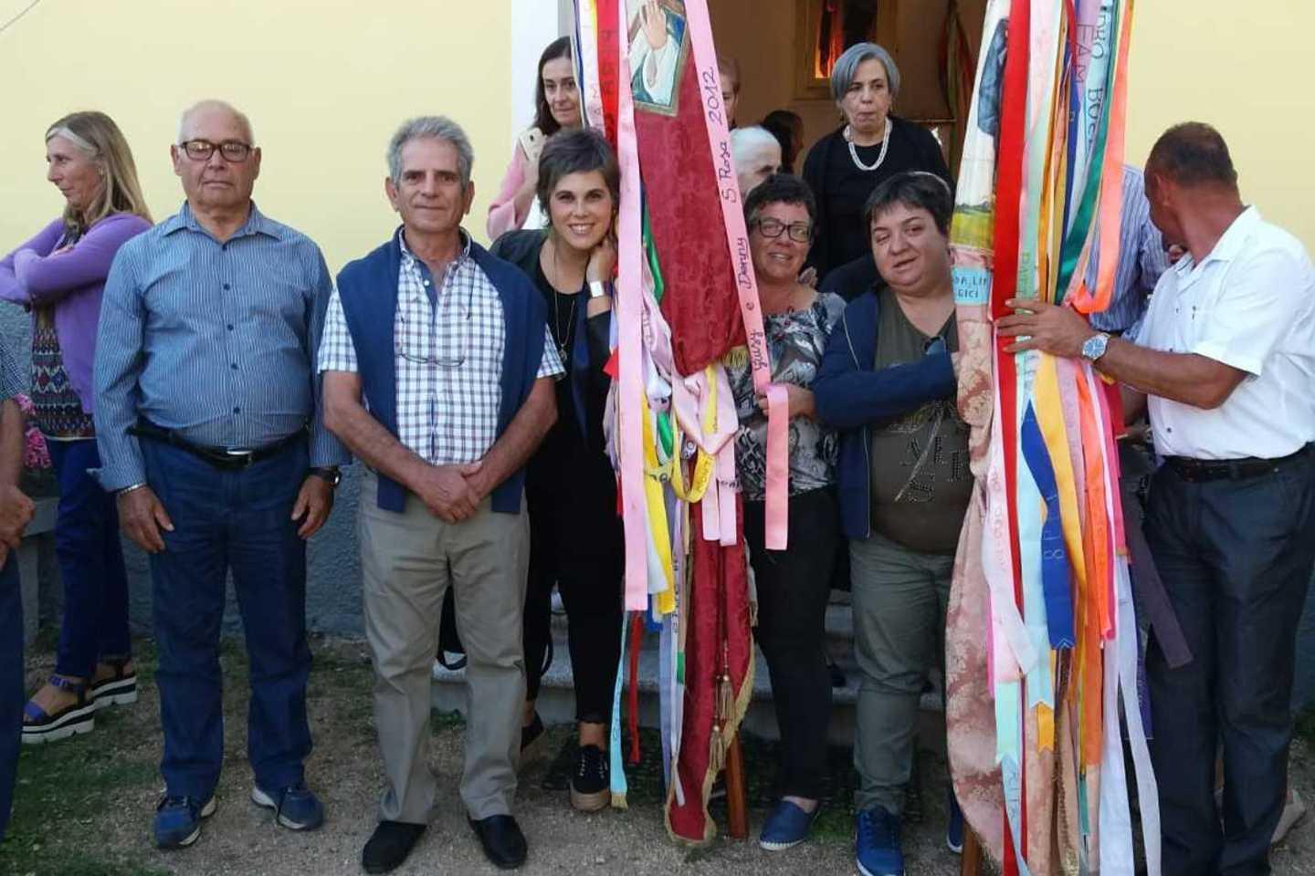 Santa Rosa da Lima, il passaggio della bandiera votiva