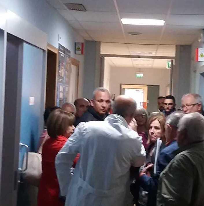 Occupazione del Delogu a difesa dei servizi sanitari 