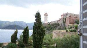 Il giardino della Villa dei Mulini a Portoferraio