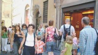 Turisti nel centro storico