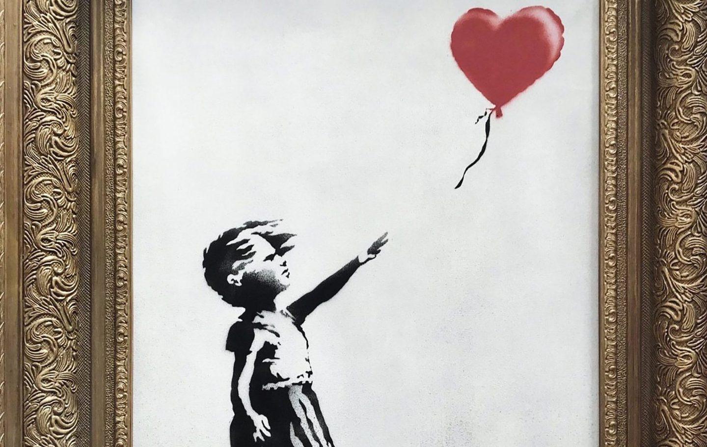 Giallo Banksy dopo l’opera autodistrutta 