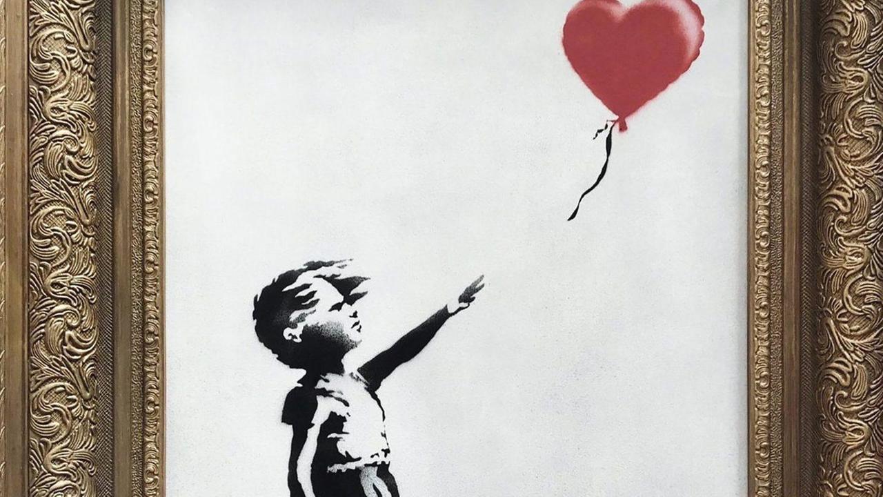 Giallo Banksy dopo l’opera autodistrutta