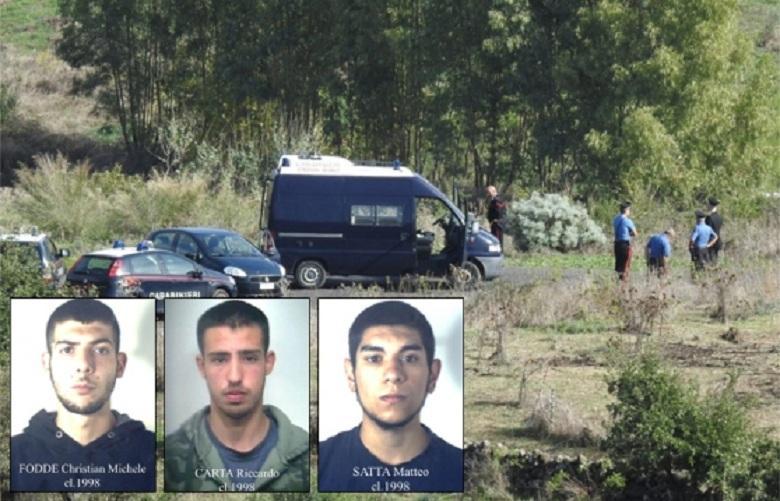 Le ricerche di Manuel Careddu e i tre arrestati maggiorenni