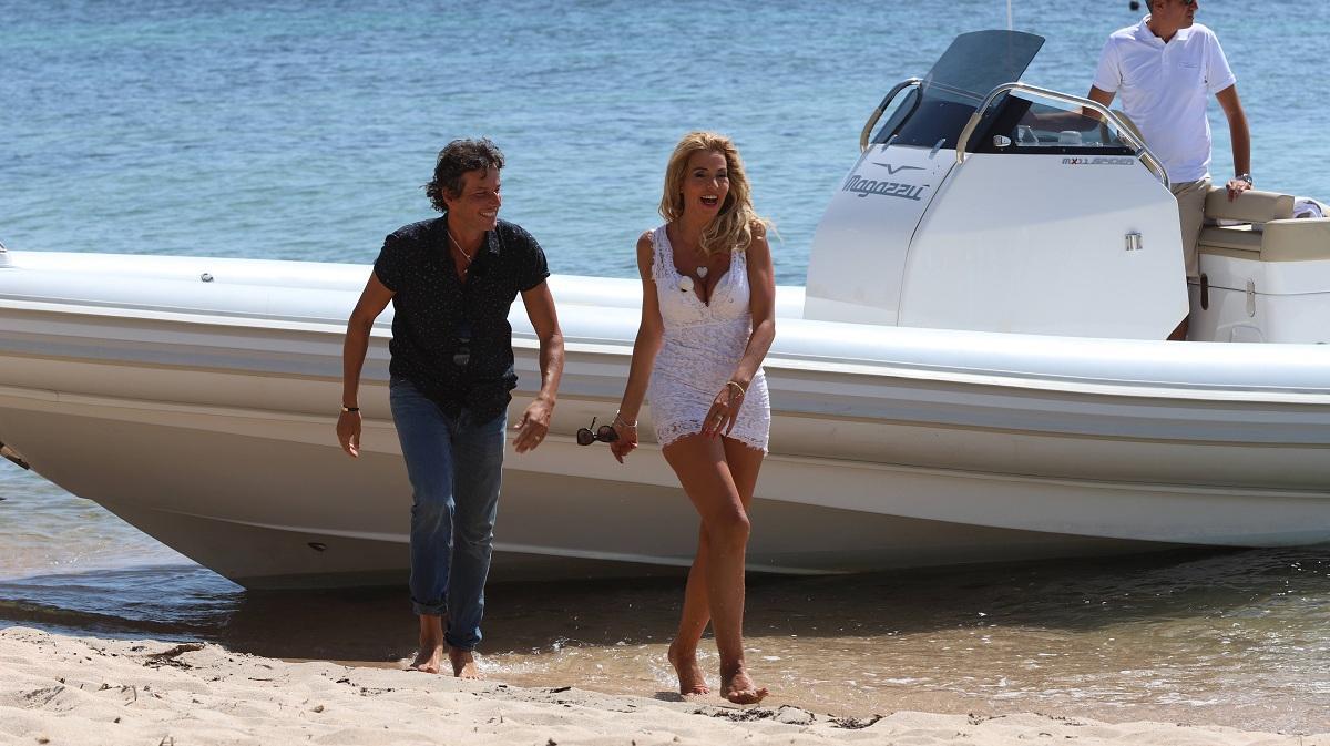 Valeria Marini con il fidanzato Patrick Baldassari