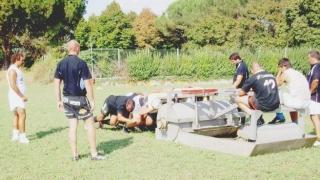 I tuttineri in allenamento al campo Chersoni di Iolo