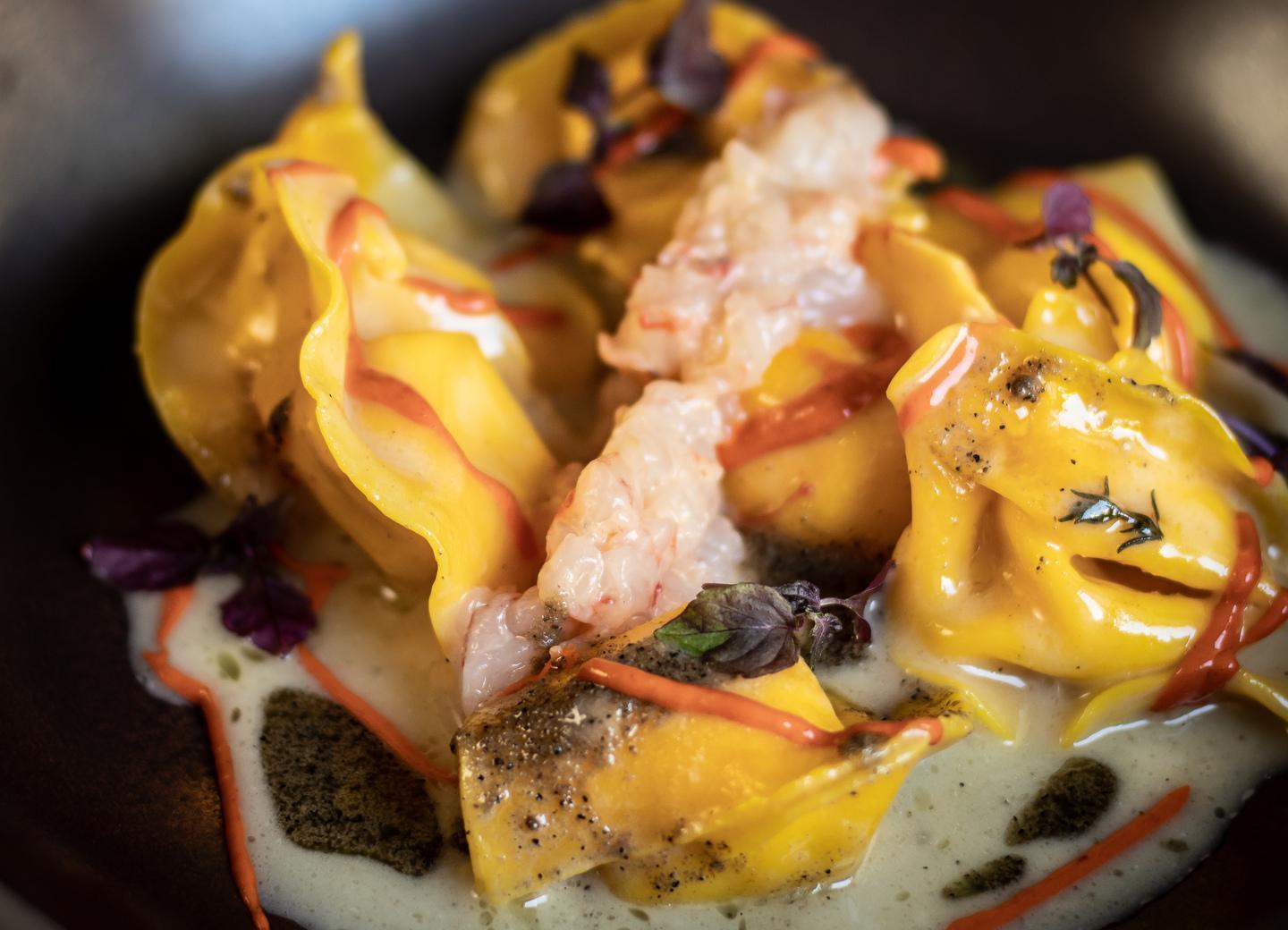 La mia ricetta: tortelli di robiola, gambero rosso e tartufo 