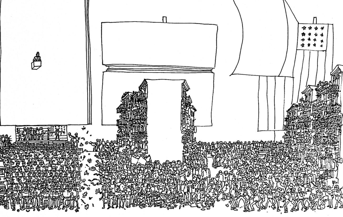 Il Sessantotto disegnato da Costantino Nivola 