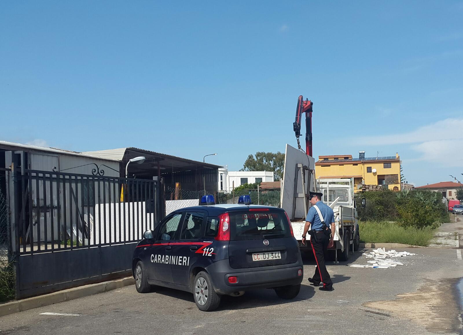 Incidente sul lavoro a Capoterra (foto Mario Rosas)