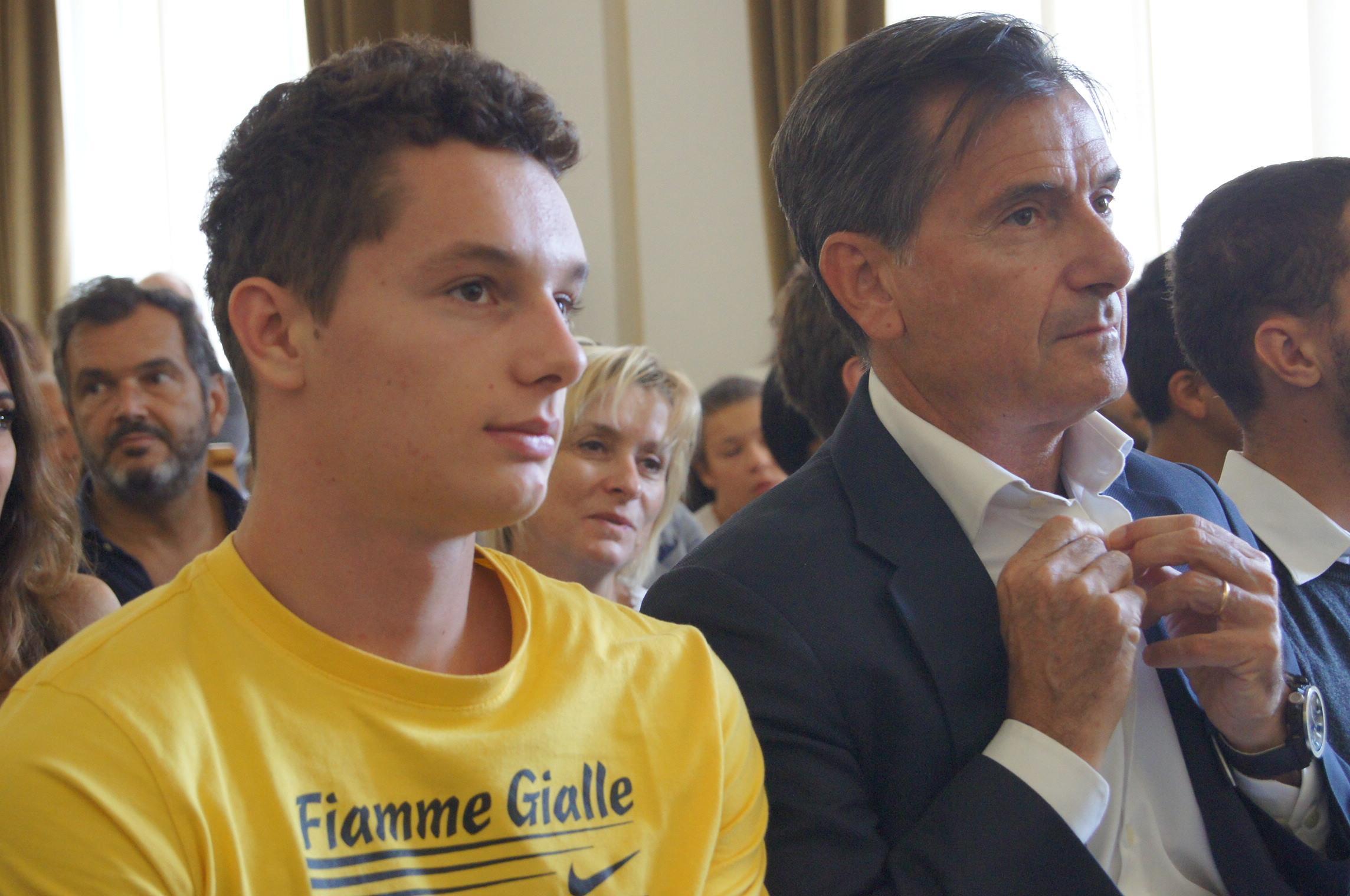 Filippo Tortu e il padre Salvino