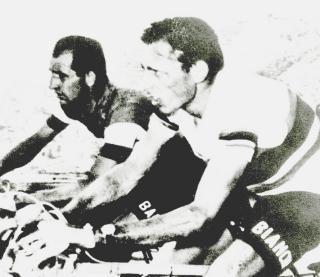 Una storica immagine di Bartali e Coppi cui è dedicata la manifestazione