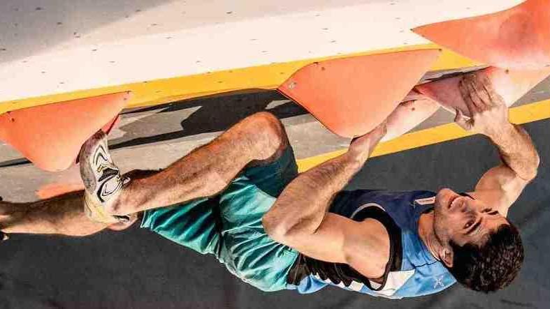 Marcello Bombardi campione italiano specialità Boulder