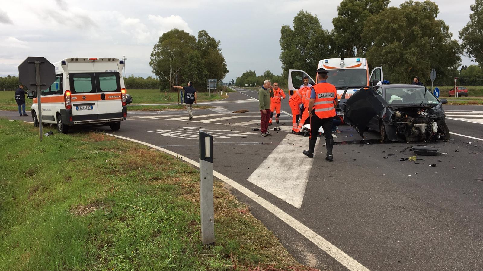 Incidente tra Villacidro e Villasor, tre feriti
