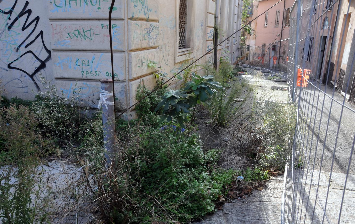 Una discarica in pieno centro storico 