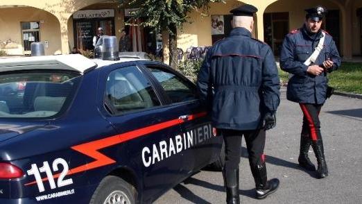 Un intervento dei carabinieri a Pilastri