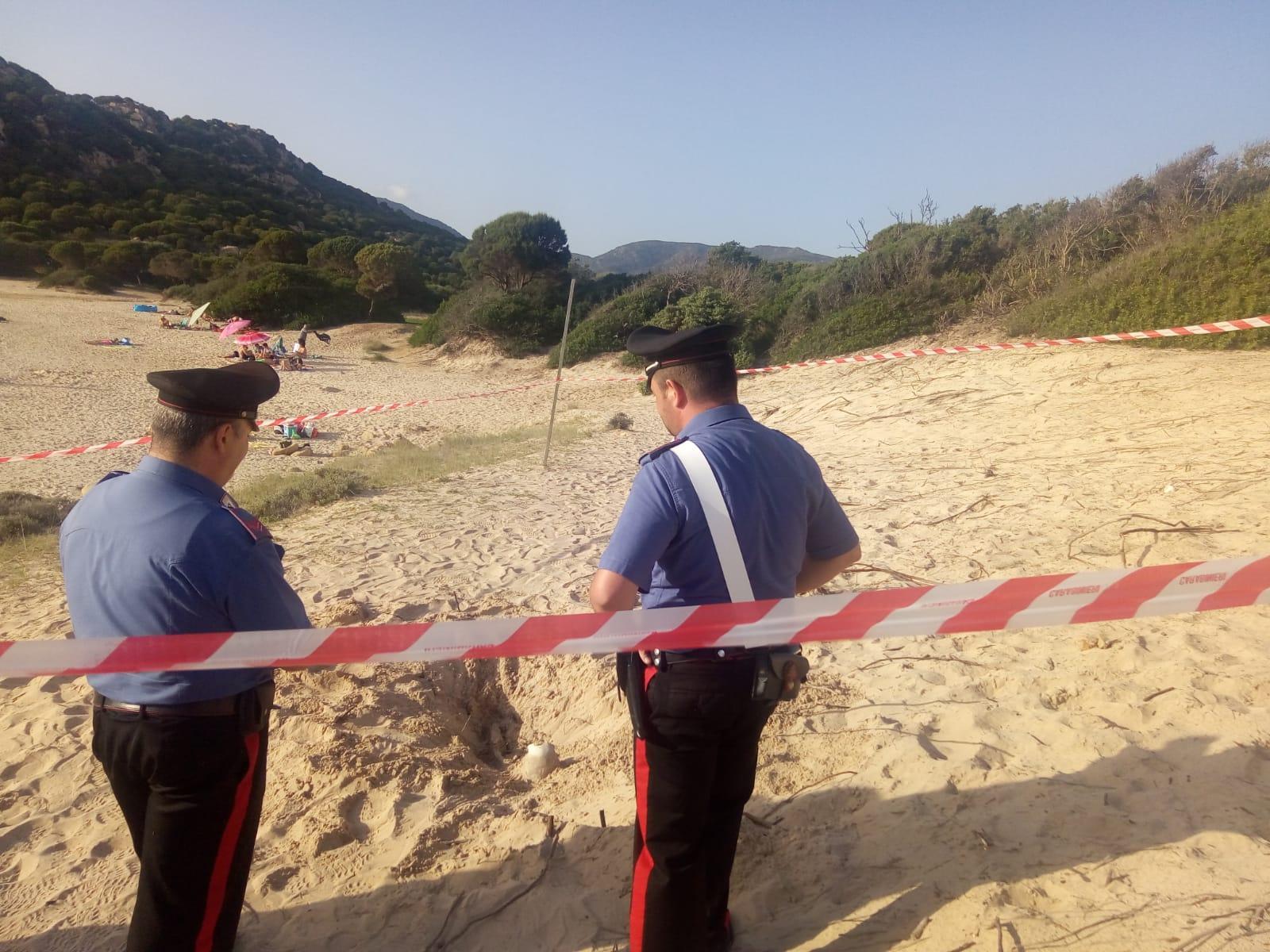 Lo scheletro trovato a Cala Cipolla, Chia