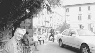 La postazione dei tassisti in piazza del Popolo