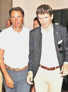 <strong>PRESIDENTI.</strong> Il sindaco Berti e Bonechi, presidenti di Us e Holding