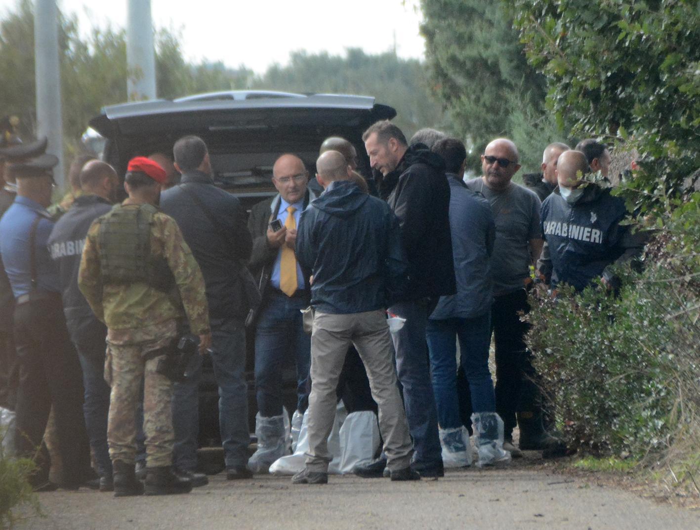Il ritrovamento del corpo di Manuel Careddu (foto Francesco Pinna)