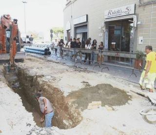 I lavori iniziati in via Ridolfi