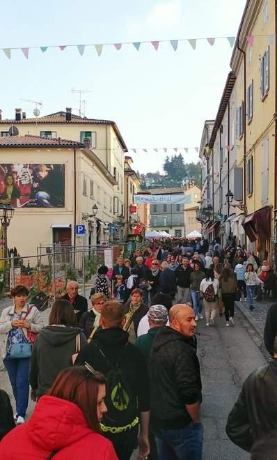 Ultima domenica di sagra a Zocca. Vetrina in centro per caldarroste e tipicità 