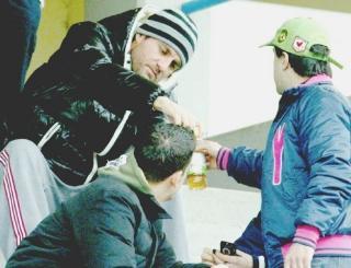 Bobo Vieri allo stadio di Prato