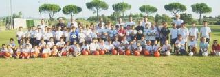 I partecipanti allo stage della scuola calcio del Palazzaccio