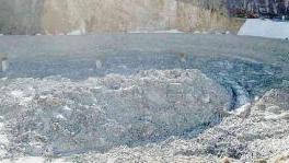 Una veduta dell’ex Cava Viti, oggi discarica gestita da Programma Ambiente Spa