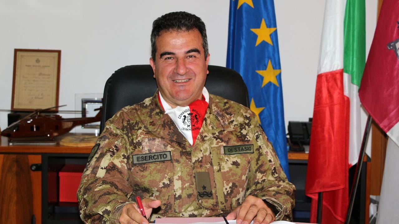 Il generale Andrea Di Stasio, comandante della Brigata Sassari (foto Ivan Nuvoli)