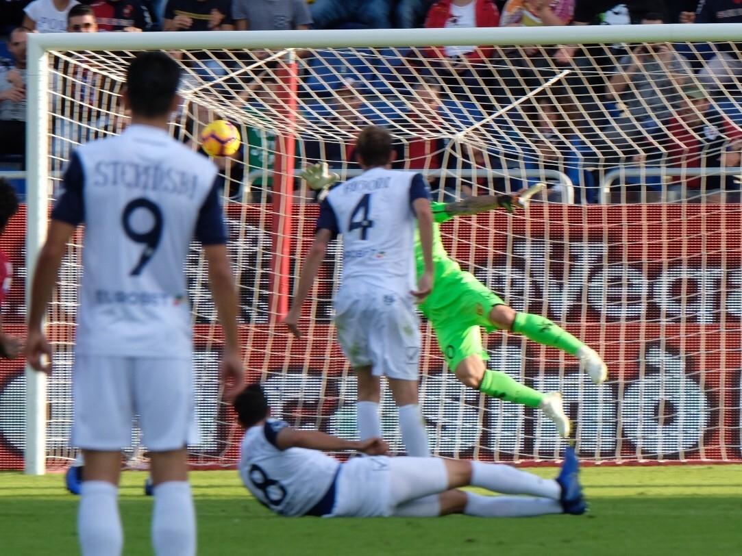 Il gol di Castro (foto Mario Rosas) 