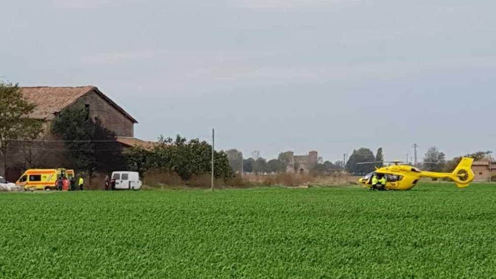 Operaio ferito in cantiere