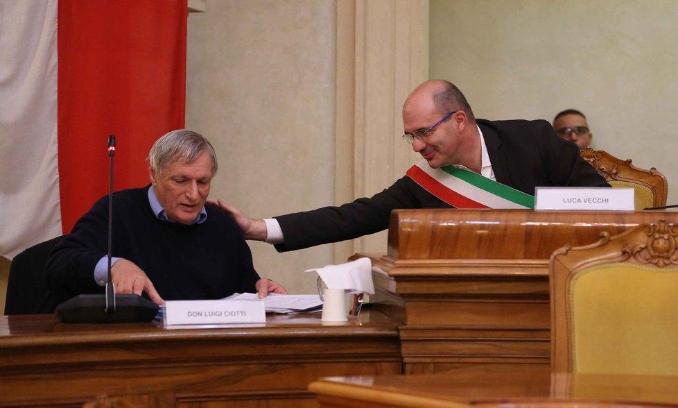 Don Ciotti in Sala Tricolore «Educare alla legalità» 