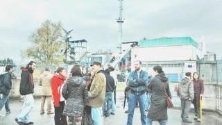 Manifestazione di protesta davanti all’inceneritore di Montale