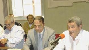 Lamberto Gestri e Cenni al tavolo di distretto