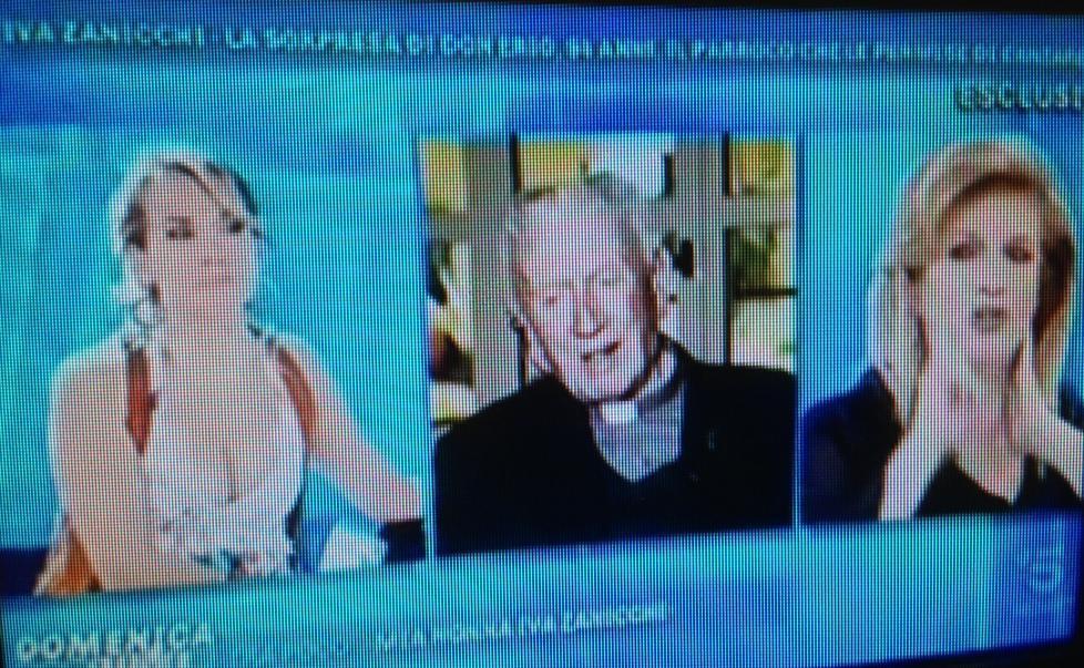 Iva Zanicchi e don Erio in diretta su Canale 5
