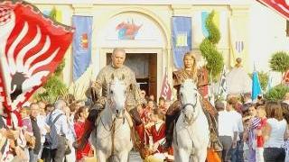 Una bella immagine del corteggio storico di ieri a Badia a Pacciana