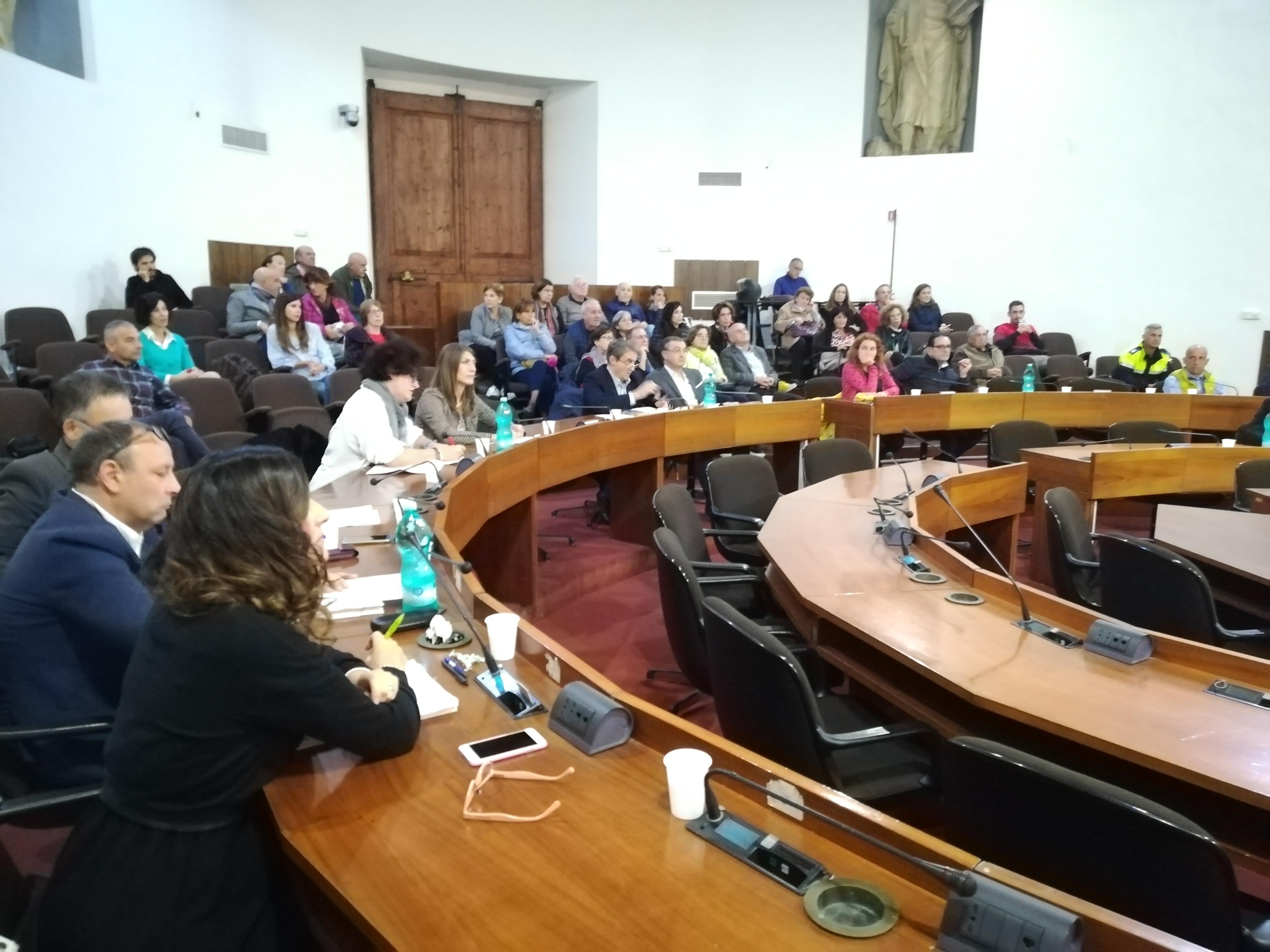 I componenti del comitato di via Lepanto al consiglio comunale