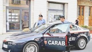 Un intervento dei carabinieri