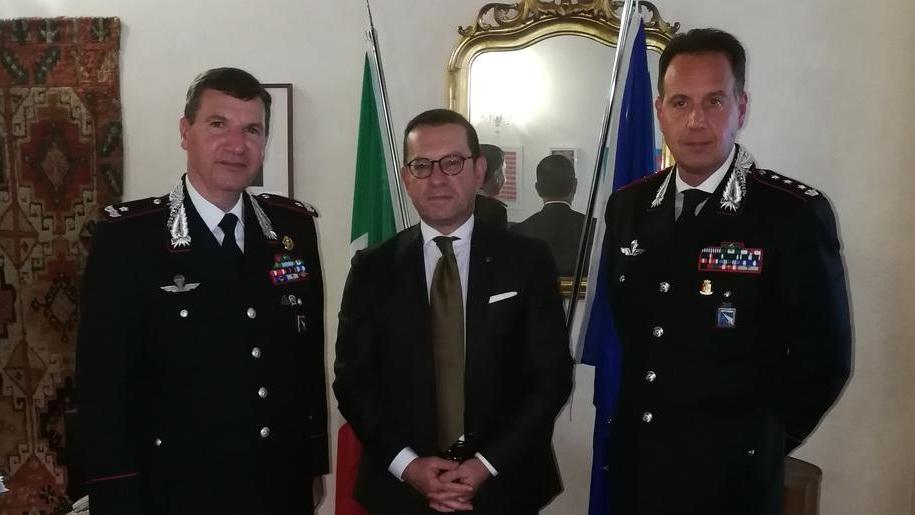 Il generale Domizi in visita