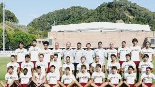 La squadra del Montelupo e sotto il tecnico della Real Cerretese Mauro Marchi