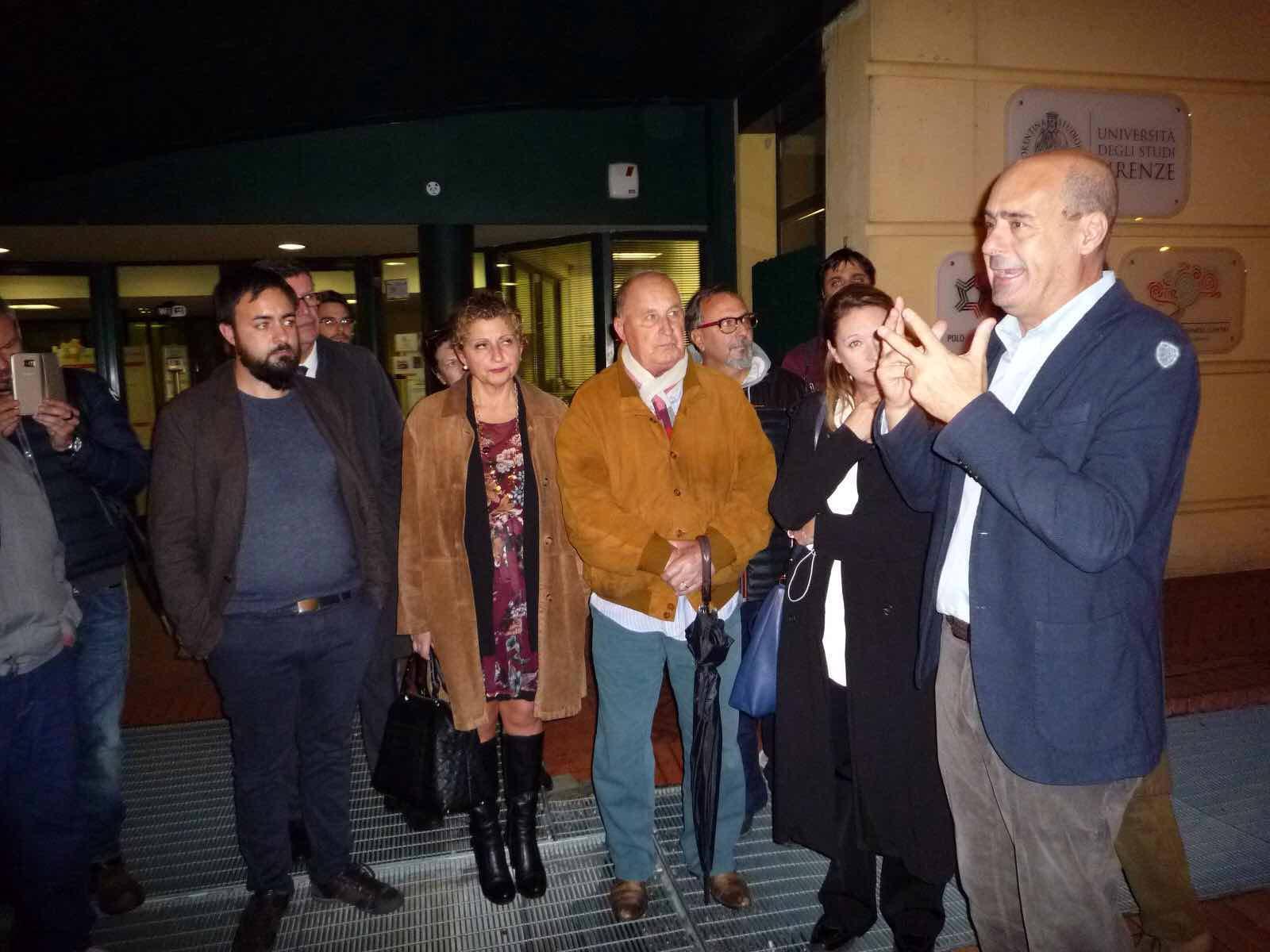 Nicola Zingaretti all'incontro al Pin (foto Batavia)